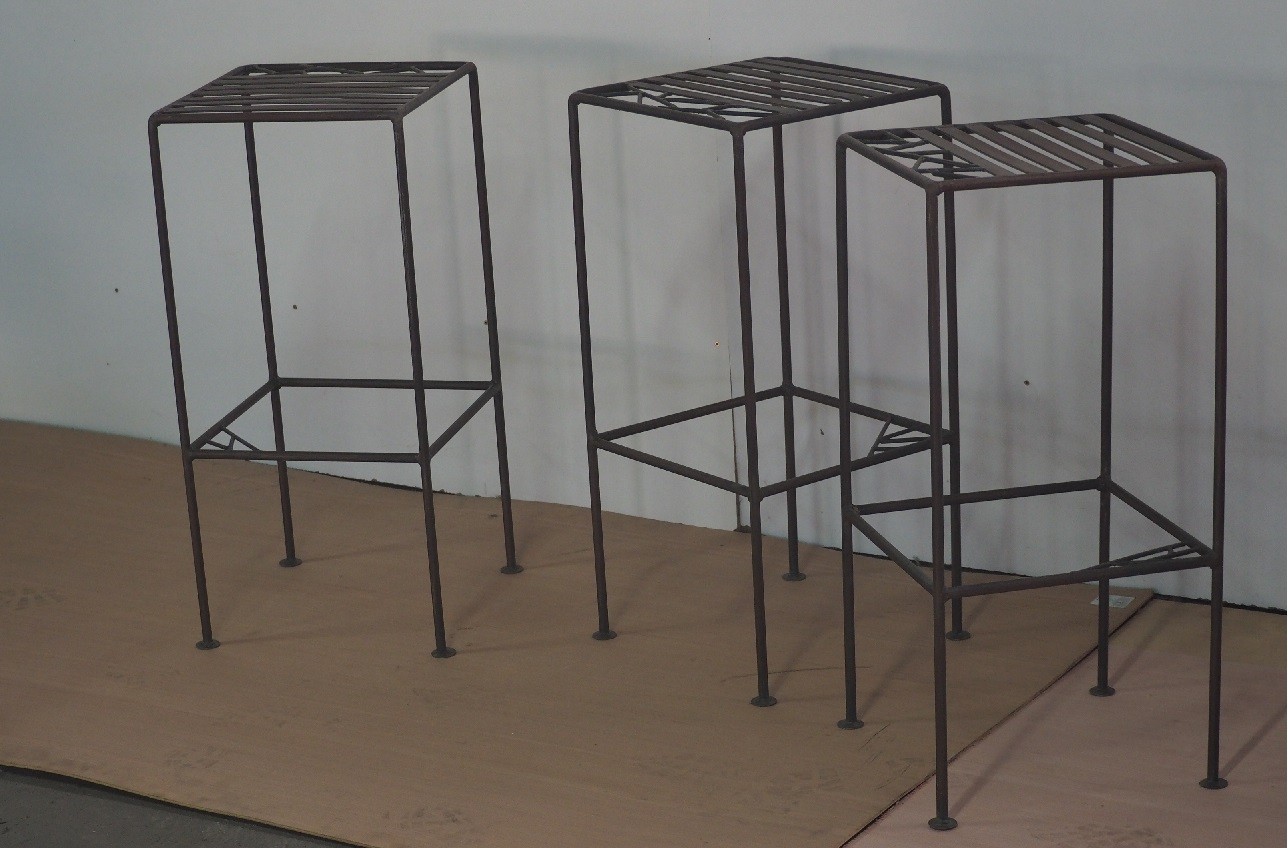 Lot 3 tabourets simples